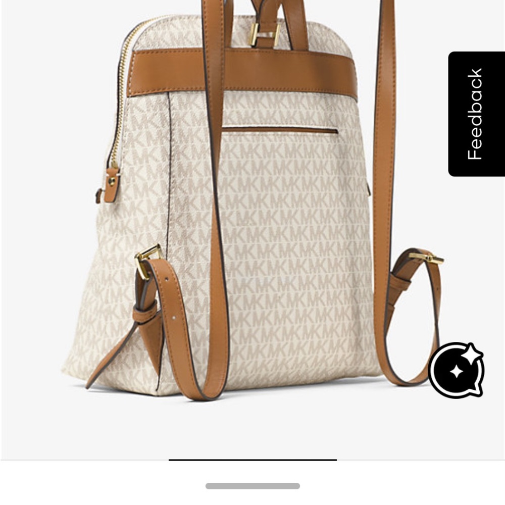 NWT Michael Kors Rhea Zip Medium Slim Backpack - Picture 2 of 11